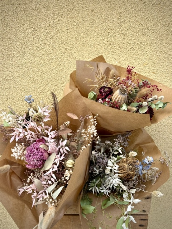 Bouquet de fleurs séchées