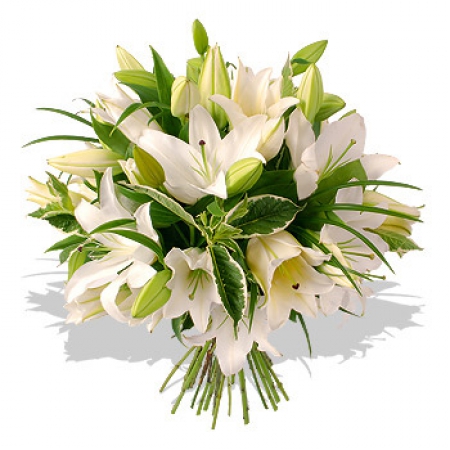 Bouquet de lys blanc – Aebi Fleurs & Décoration Sàrl